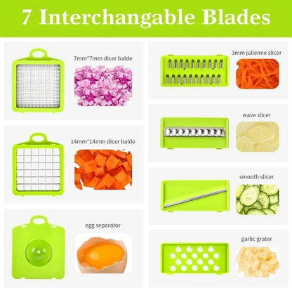 14-in-1 Premium Multi-Functional Vegetable Cutter & Slicer