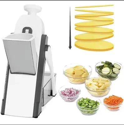 5-in-1 Multi-Blade Vegetable Slicer & Chopper (With Storage Tray)