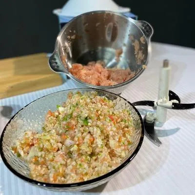 2.0L Premium Unbreakable Stainless Steel Manual Chopper (4 Blades)