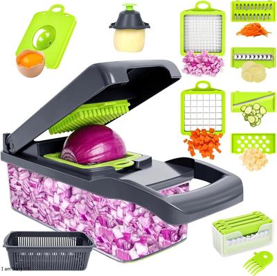 14-in-1 Premium Multi-Functional Vegetable Cutter & Slicer
